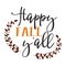 Happy Fall Yall typography t-shirt design, tee print, t-shirt design