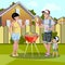Happy family Barbecue