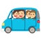 Happy Family Car Minivan