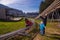 Happy family enjoying alpine coaster