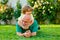 Happy family Grandson hugs his grandpa on holiday. Grandfather and grandson Playing - Family Time Together. Happy family