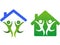 Happy family and home concept icon