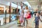 Happy family with many shopping bags