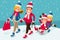 Happy Family in Winter Holidays Isometric People