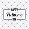 Happy Father Day - lettering in frame. Greeting card