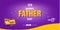 Happy Father Day Sale banner cover concept template design