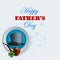 Happy Father\'s day background with top hat