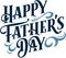 Happy Father`s Day Custom Text Banner