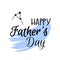 Happy Father`s Day Digital Poster. Vector lettering illustration.