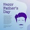 Happy father`s day with father illustration background