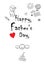 Happy Father`s Day greeting card holiday decoration, vector Super Dad Star lettering, logo sign modern design festive background