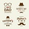 Happy Father`s day labels logo collections