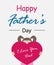 Happy father`s day. Lettering. Children with heart
