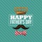 Happy Fathers Day crown mustache design EPS 10 vector