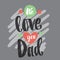 Happy fathers day design