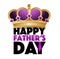 happy fathers day king crown sign