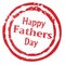 Happy Fathers Day Rubber Stamp