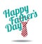 Happy Fathers Day tie design EPS 10 vector