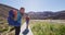 Happy Female Backpacker Welcome You To Walk With Her In Tongariro National Park