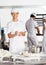 Happy Female Baker Making Dough Balls In Bakery