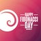 Happy Fibonacci Day. November 23. Holiday concept. Template for background, banner, card, poster with text inscription