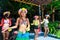 Happy filipino portrait dancing at Crystal Cove in Boracay Island