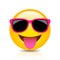 Happy foolish emoji icon