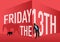 Happy Friday the 13th vector illustration