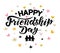 Happy friendship day decor