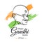 Happy Gandhi Jayanti, 2nd Oct, poster, vector illustration