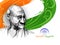 Happy Gandhi Jayanti celebration beautiful Indian flag theme background