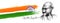 Happy Gandhi Jayanti celebration Indian flag theme banner