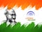 Happy Gandhi Jayanti tricolor flag background