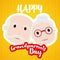 Happy gandparents day card