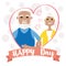 Happy gandparents day card