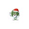 Happy gem squash in Santa costume mascot style