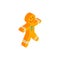 Happy Gingerbread Man Isometric Object
