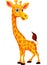 Happy giraffe cartoon
