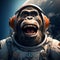 Happy Gorilla In Space: Intense Vray Portraits With Celebrity Personality