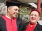 Happy graduate shares a moment with his grandmother