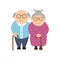 Happy grandparents. Elderly people. Grandparent`s day