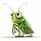 Happy Grasshopper Cartoon. Generative AI