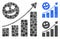 Happy growing trend Composition Icon of Round Dots