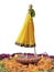 Happy Gudi Padwa Festival Greeting Background Template writing Gudi Padwa