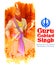 Happy Guru Gobind Singh Jayanti festival for Sikh celebration background