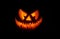 Happy halloween art pumpkin handmade glowig in the dark
