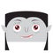 Happy halloween cartoon vampire avatar