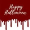 Happy halloween celebration blood horror party template