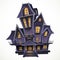 Happy Halloween cozy haunted house