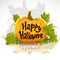 Happy Halloween cut out pumpkin banner